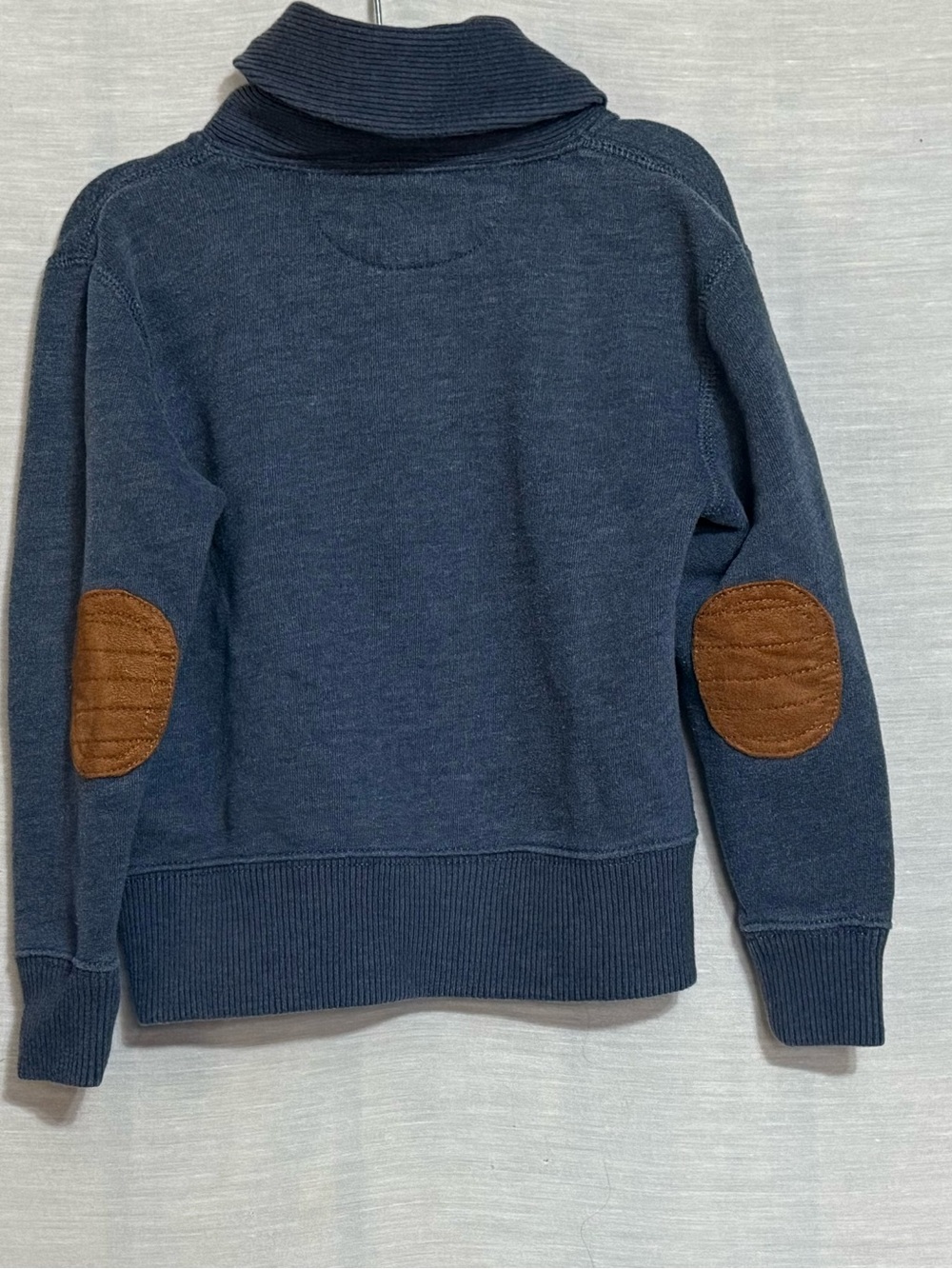 Polo Ralph Lauren Toddler 3T Blue Shawl Collar Toggle Elbow Patch Sweater